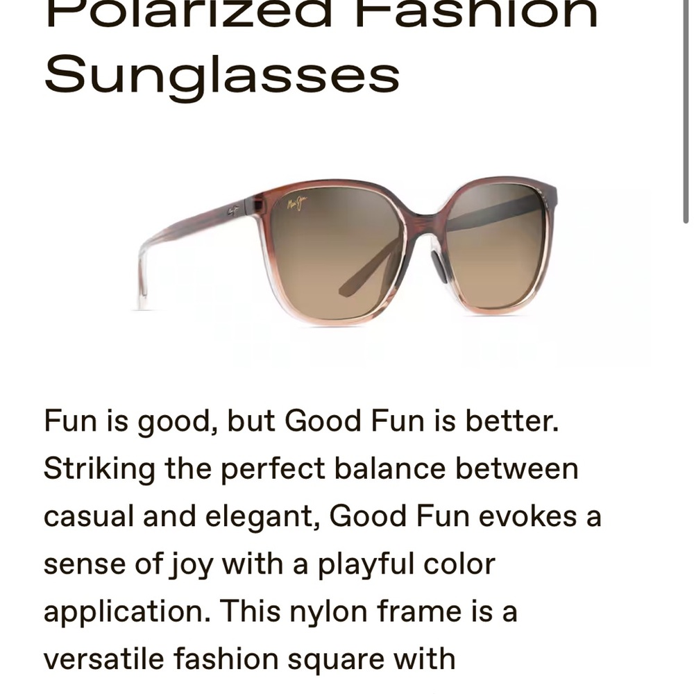 Maui Jim Good Fun Polarized Sunglasses - Rootbeer Fade - Picture 9 of 11